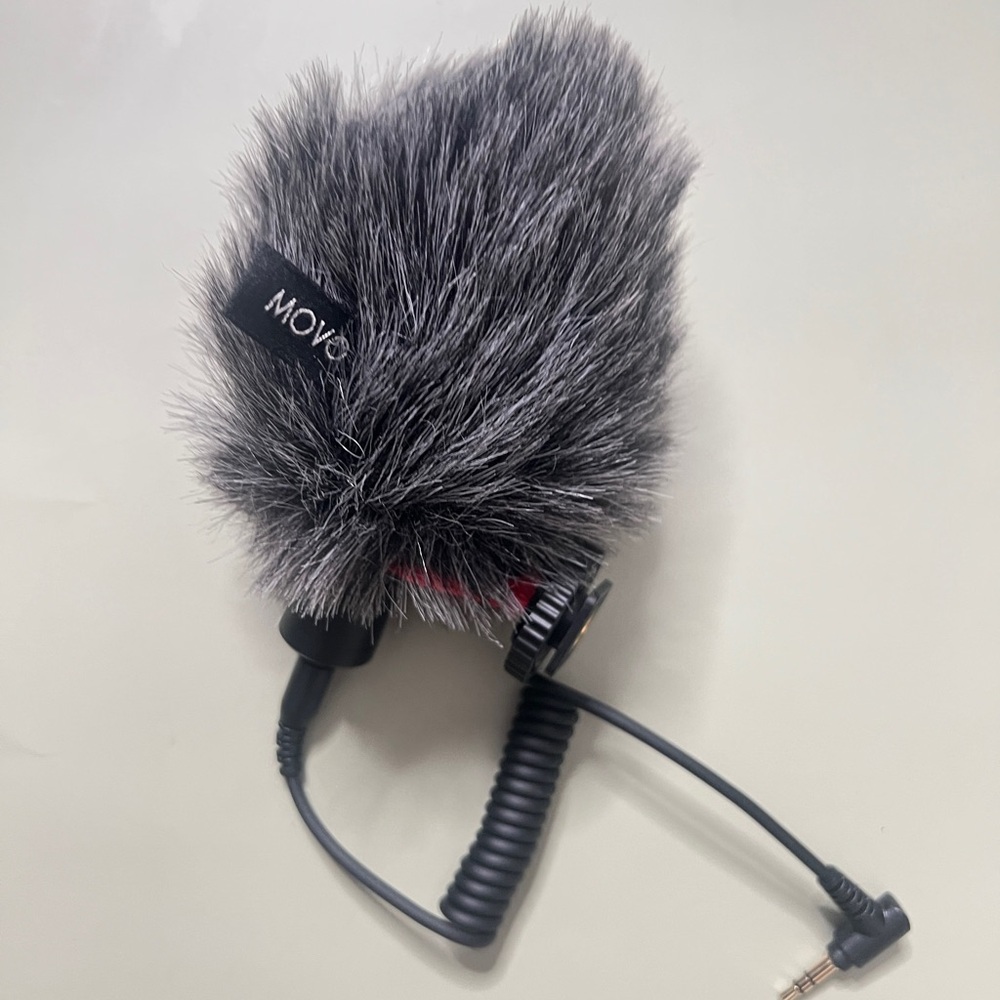 MOVO Gray Microphone with Windscreen